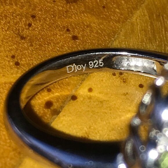 Natural Shadowkite Sterling Silver Cocktail Ring - Picture 6 of 9